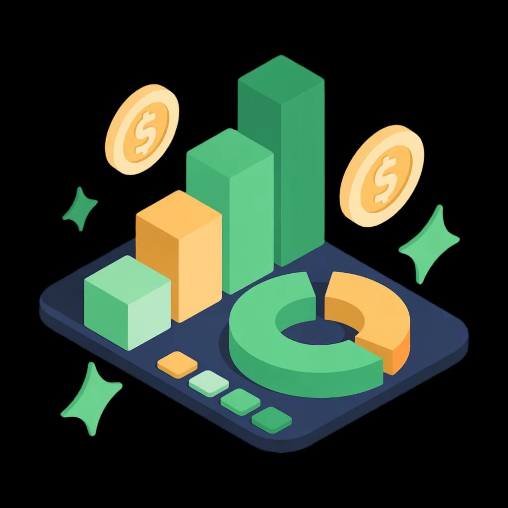 Kalkulator zarade — ilustracija